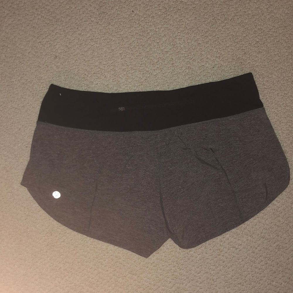 Lululemon Grey Speed up Shorts - Picture 2 of 4